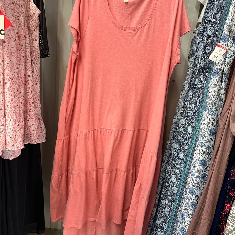 Terra & Sky Coral Midi Dress
